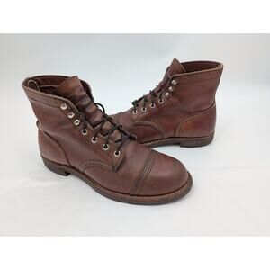 Red Wing Iron Ranger Mens 6-Inch Boot in Amber Harness Leather 9.5 Heritage 8111